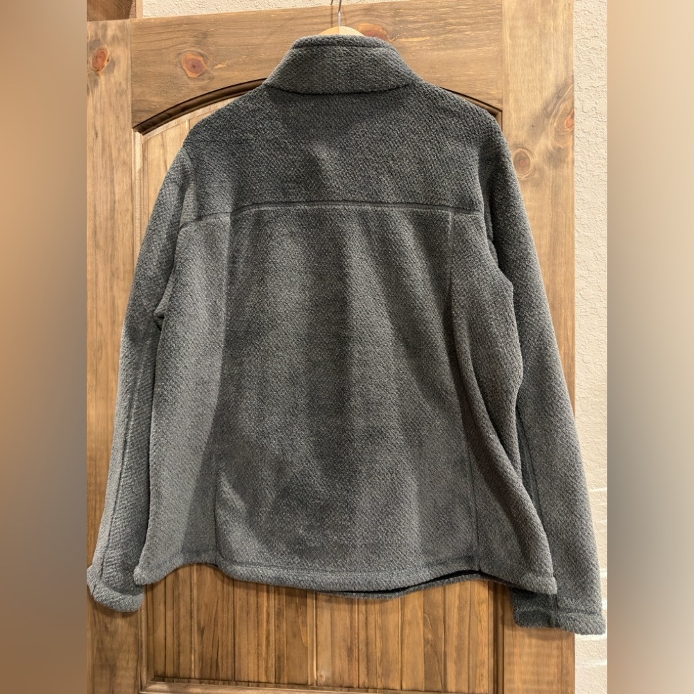 Patagonia Gray Fleece Pullover with Maroon Accent - Picture 3 of 6
